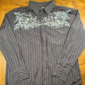 Machine Western Men Snap
Faux Pearl Buttons Size Small
Brown
Beige Floral XL